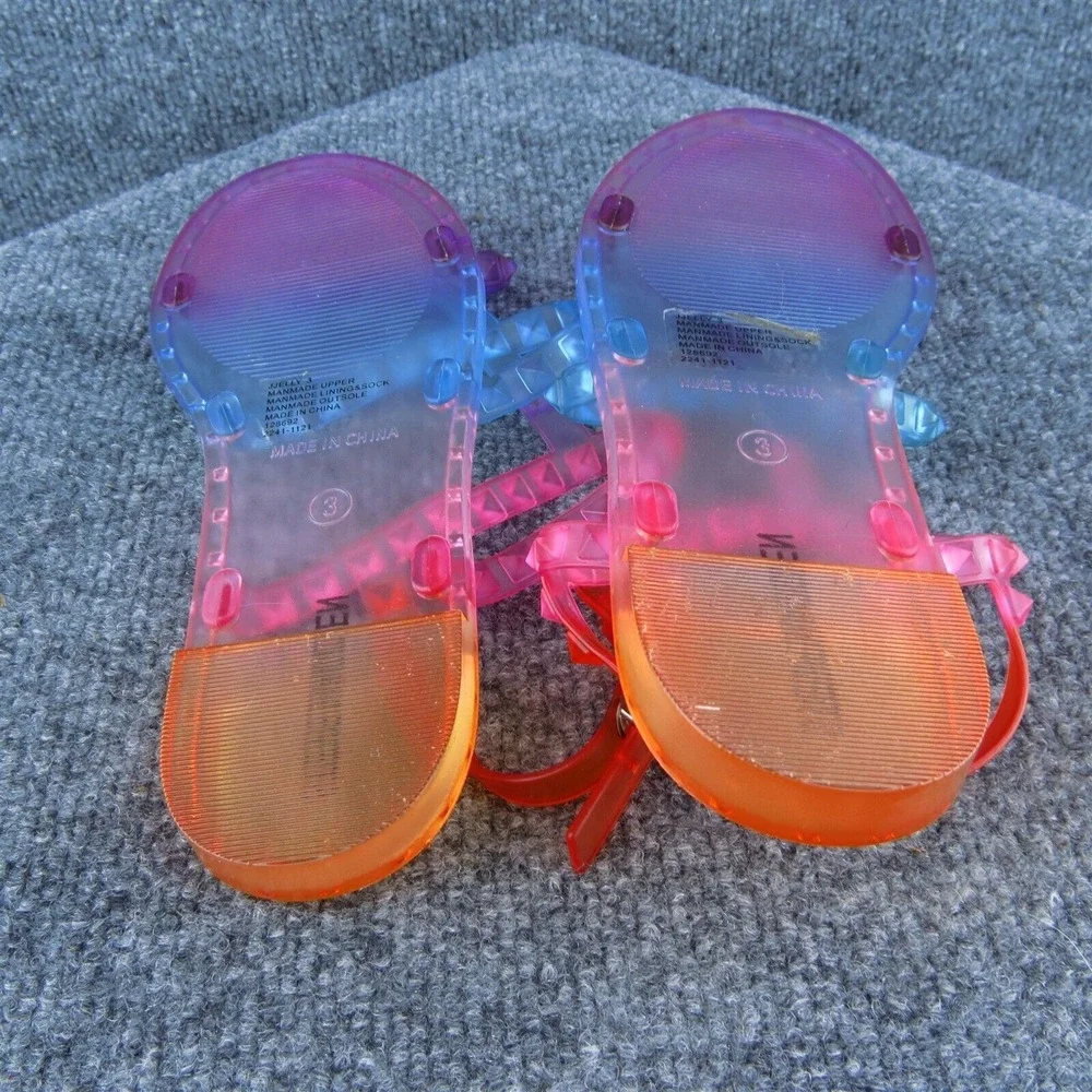 Steve Madden Youth Girls Gladiator Shoes Multicolor Synthetic Buckle Size‎ 3 Med